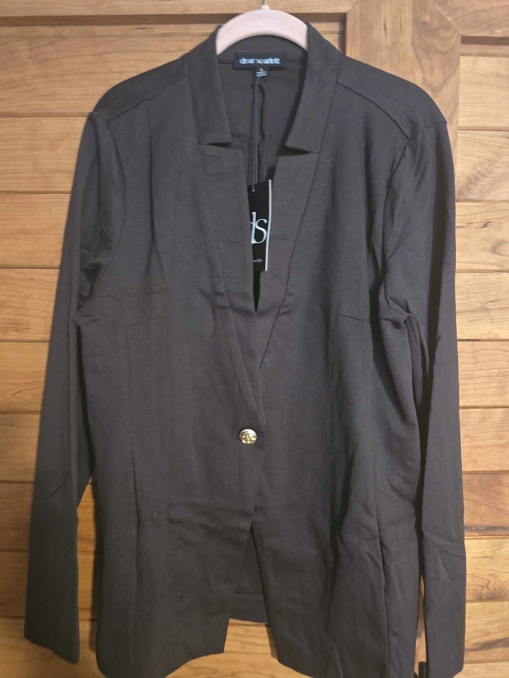 Scarlett Dark Brown Knit Blazer